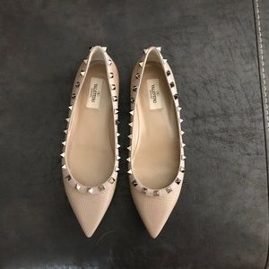 Valentino Garavani Rock Stud Ballerina Flats sz 39